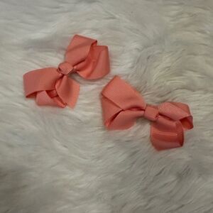 SET of Dark Coral Boutique Bows  7709  Handmade NWT Boutique